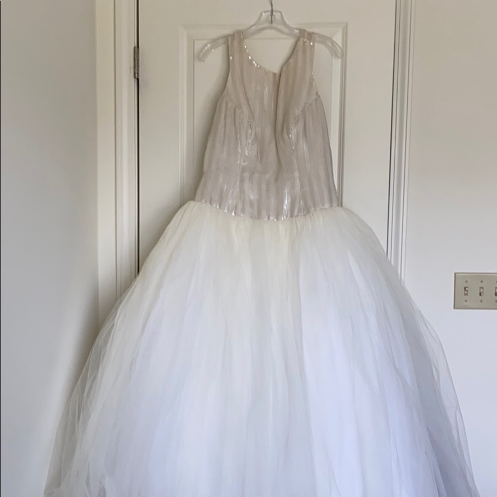 White wedding dress size 12